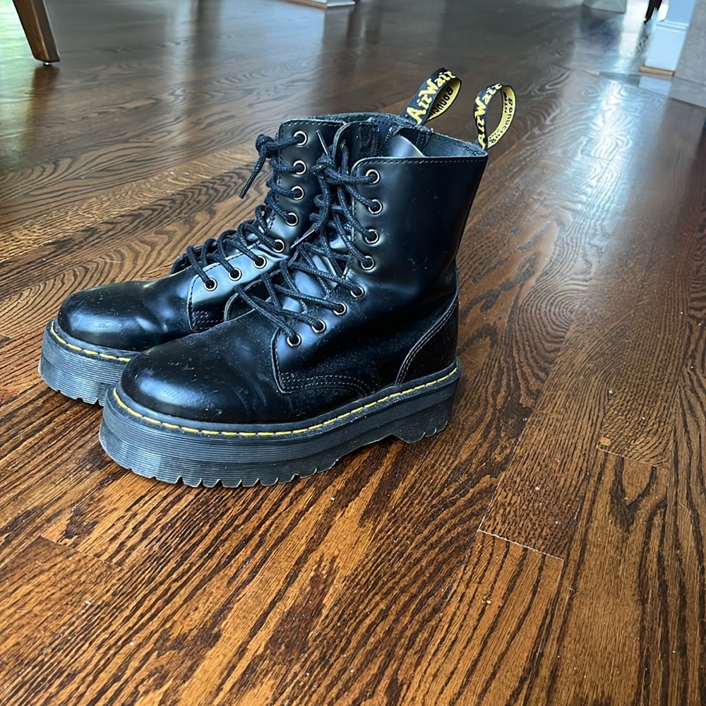 Doc Marten Platform Jadon Combat Boots Black